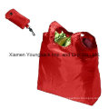 Promotionnel pliable recyclable réutilisable 100% polyester tissu épicerie sacs